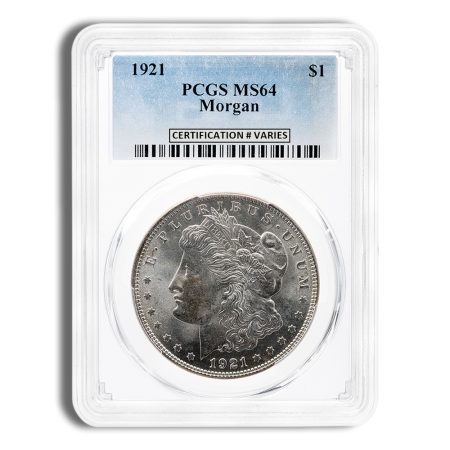 1921 Morgan Dollar - PCGS MS64