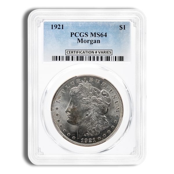 1921 Morgan Dollar - PCGS MS64