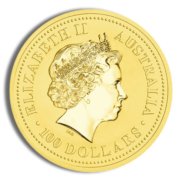 2002 1 oz Australia Gold Lunar Horse BU - Series I