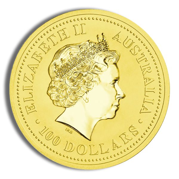 2001 1oz Australia Gold Lunar Snake BU - Series I - Image 2