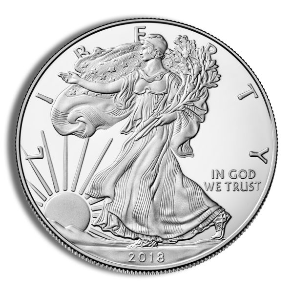 2018-S Proof Silver Eagle with Box & COA