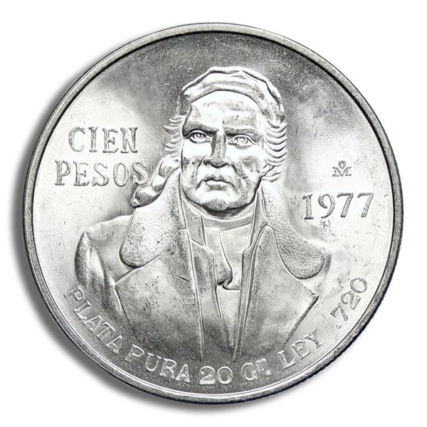 Mexico 100 Pesos Silver Coin (1977-1979)
