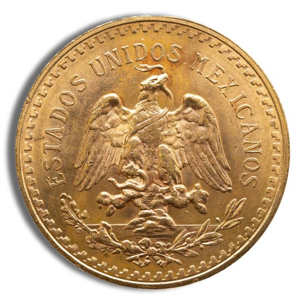 1945 Mexico Gold 50 Peso BU