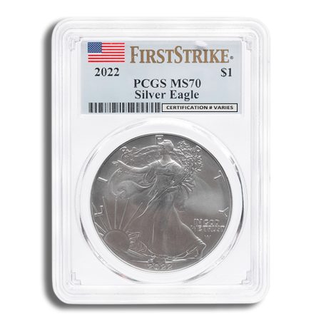 2022 Silver Eagle PCGS MS70 First Strike - Flag