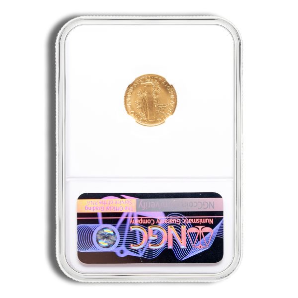 2016-W 1/10 oz Gold Mercury Dime Centennial Coin NGC SP70