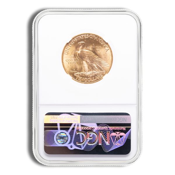 $10 Gold Indian Eagle - NGC MS64