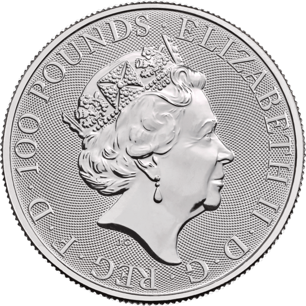 2020 1 oz Great Britain Queen's Beast Platinum Coin - Yale of Beaufort