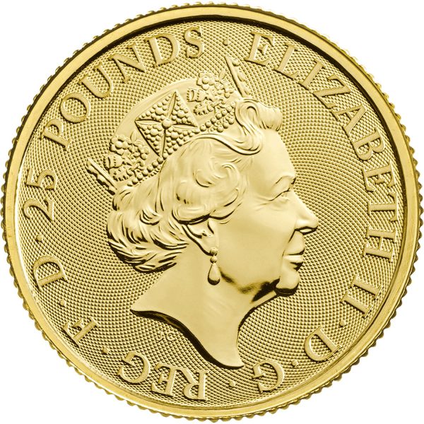 2018 1/4 oz Great Britain Queen's Beast Gold Coin - Bull