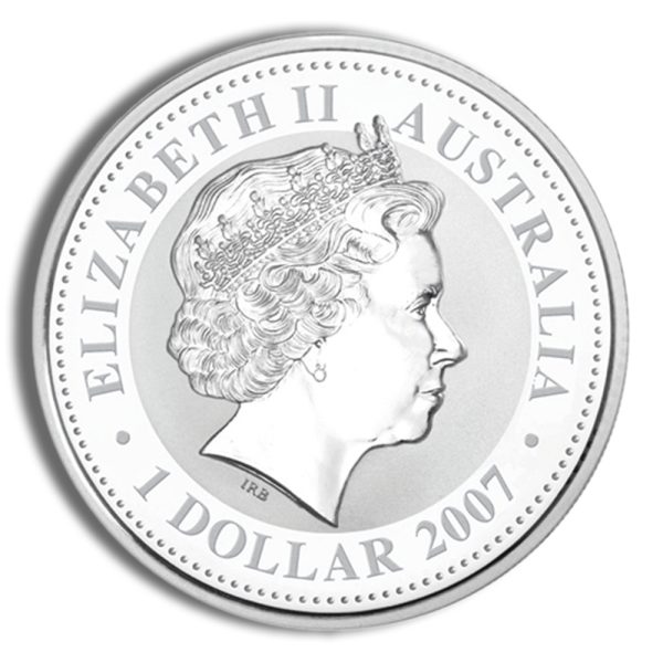 2010 1 oz Australia Silver Lunar Tiger BU - Series I - Image 2