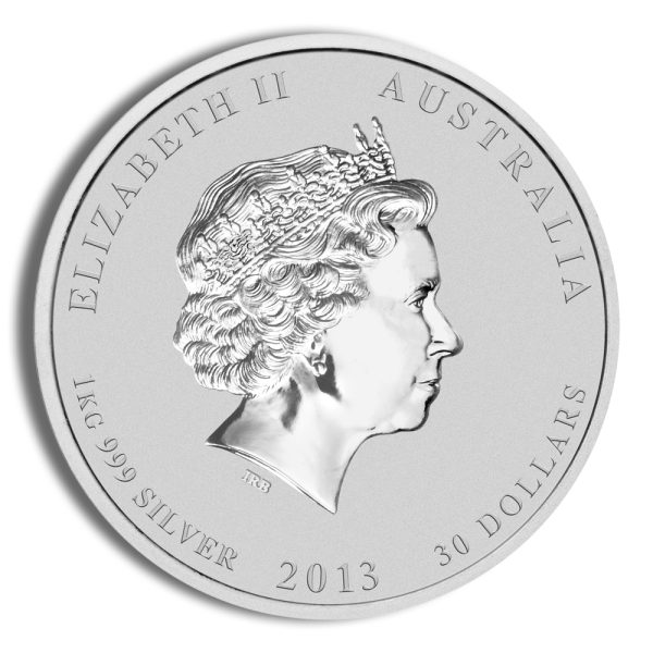 2013 Kilo Australia Silver Lunar Snake BU - Series II