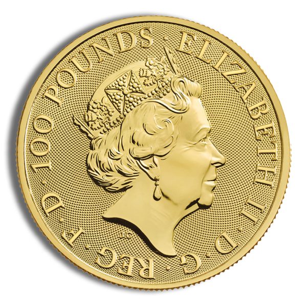 2021 1 oz Great Britain Queen's Beast Gold Coin - Completer