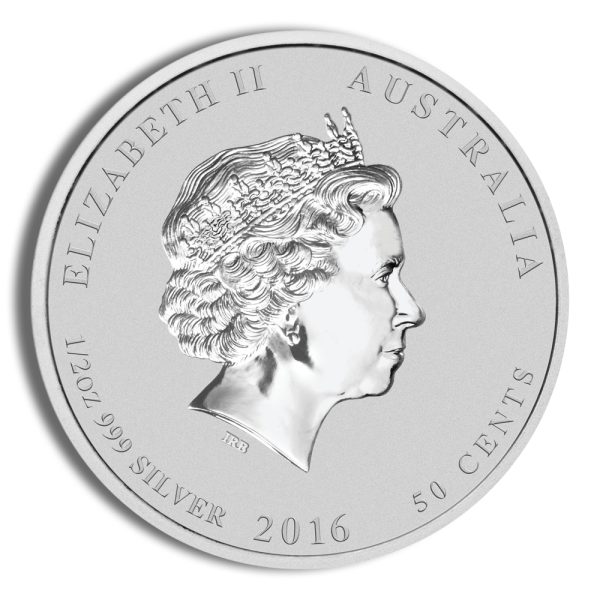 2016 1/2 oz Australia Silver Lunar Monkey BU - Series II