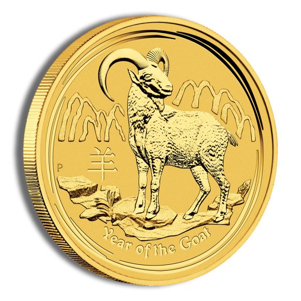 2015 1/2 oz Australia Gold Lunar Goat BU - Series II