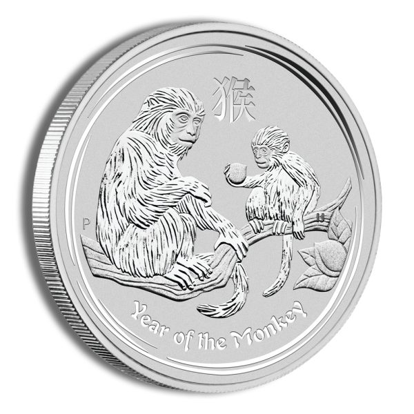 2016 1/2 oz Australia Silver Lunar Monkey BU - Series II