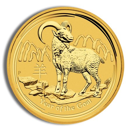 2015 1/2 oz Australia Gold Lunar Goat BU - Series II