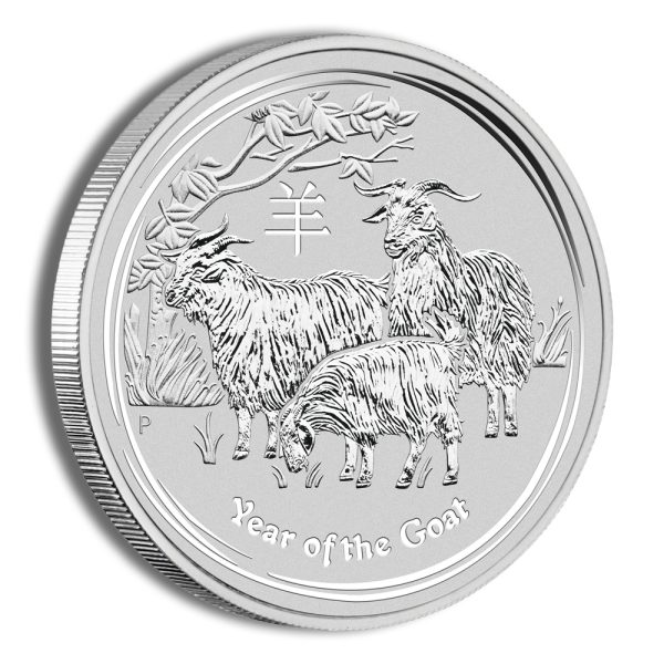 2015 1/2 oz Australia Silver Lunar Goat BU - Series II