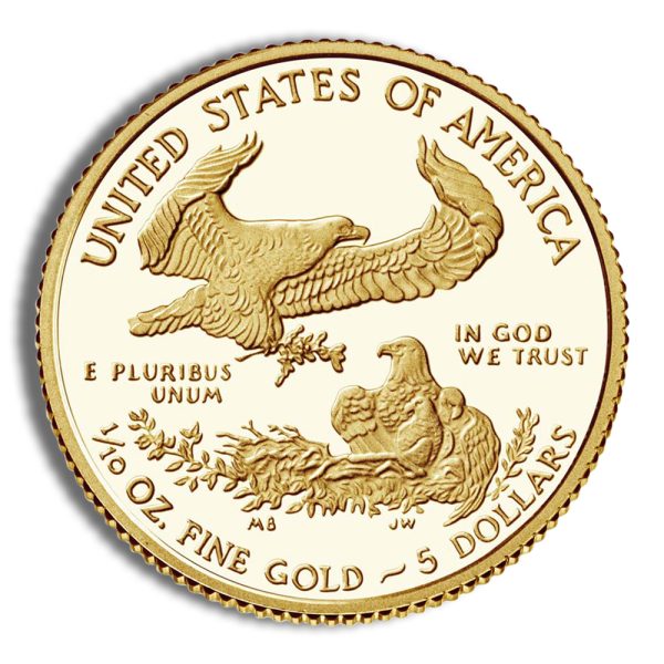 1/10 oz Proof Gold Eagle - Box/COA (Date Varies) - Image 3
