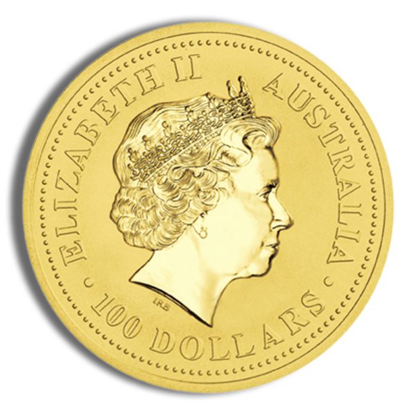 2007 1 oz Australia Gold Lunar Pig BU - Series I