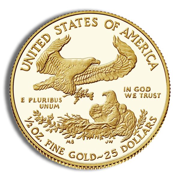 1/2 oz Proof Gold Eagle - Box/COA (Date Varies) - Image 3