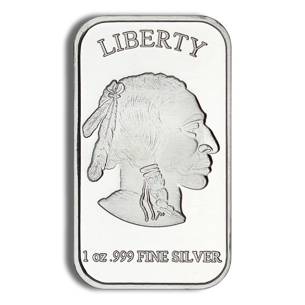 1 oz Silver Bar - Buffalo Design
