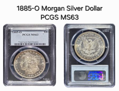 1885-O Morgan Silver Dollar PCGS MS63
