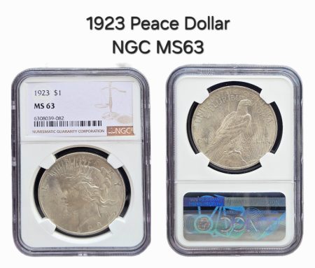1923 Peace Dollar NGC MS63