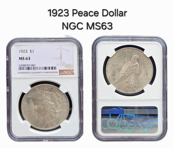 1923 Peace Dollar NGC MS63