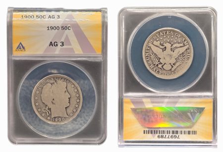 1900 Barber Half Dollar ANACS AG 3
