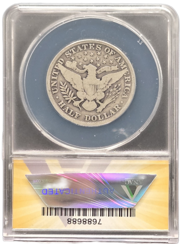 1911 Barber Half Dollar ANACS VG 8