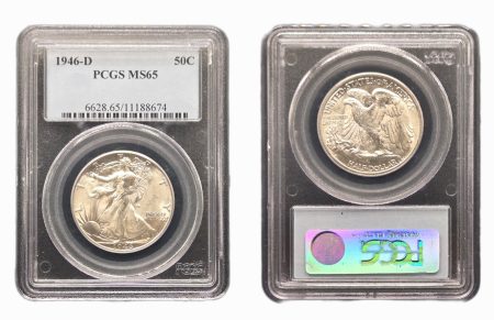 1946-D Walking Liberty Half Dollar PCGS MS65