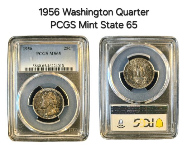 1956 Washington Quarter PCGS MS65