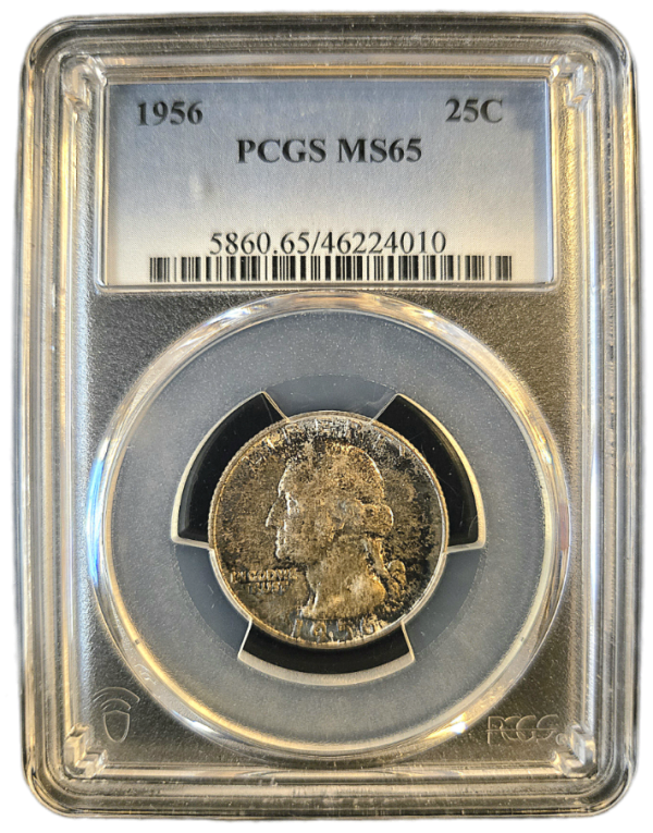 1956 Washington Quarter PCGS MS65
