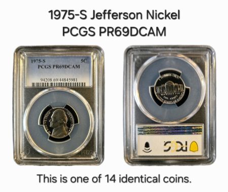 1975-S Jefferson Nickel PCGS PR69DCAM