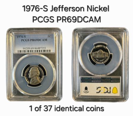 1976-S Jefferson Nickel PCGS PR69DCAM