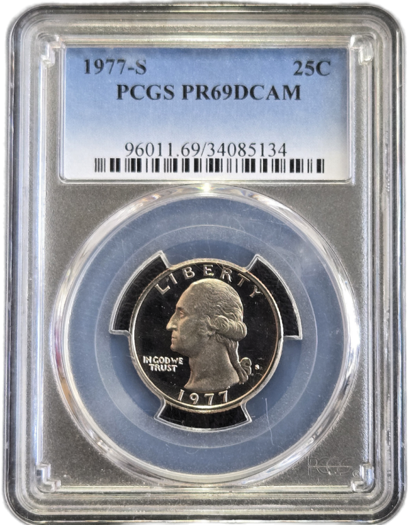 1977-S Washington Quarter PCGS PR69DCAM