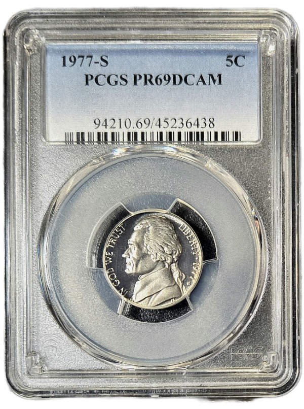 1977-S Jefferson Nickel PCGS PR69DCAM