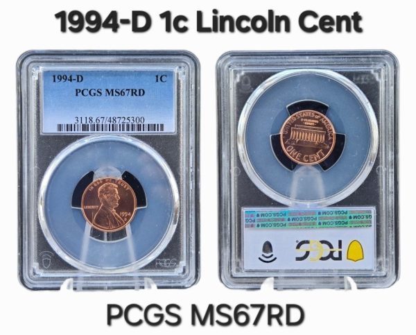1994-D Lincoln Cent PCGS MS67RD