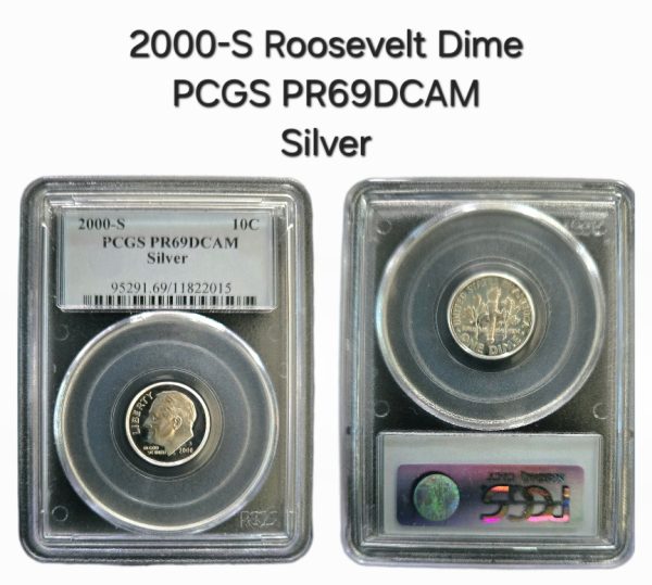 2000-S Proof Roosevelt Dime PCGS PR69DCAM