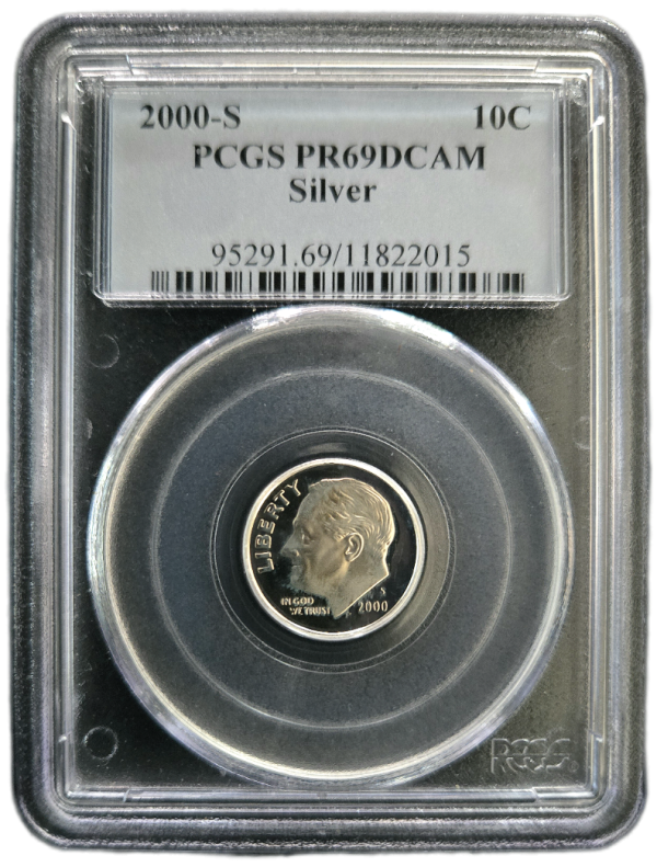 2000-S Proof Roosevelt Dime PCGS PR69DCAM